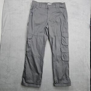 Abercrombie & Fitch Gray Cargo Pants Utility Workwear Size 16 Long